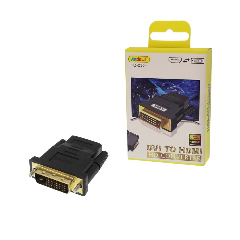 Αντάπτορας DVI-D αρσενικό σε HDMI θηλυκό Q-C30 ANDOWL