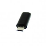 Αντάπτορας Micro USB αρσενικό σε Type-C θηλυκό μαύρο OEM