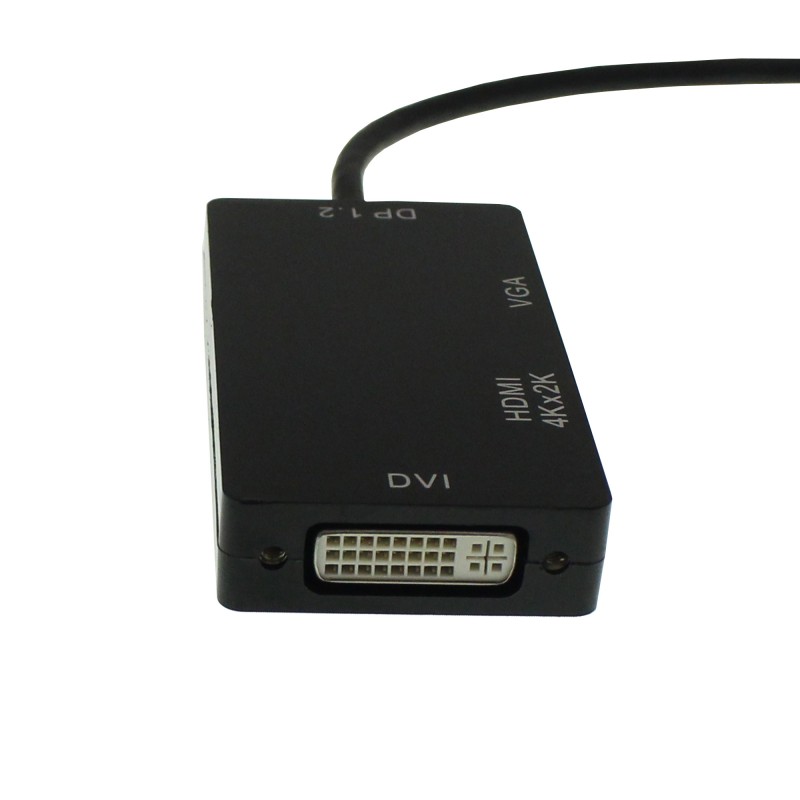 Αντάπτορας Mini Displayport 1.2 αρσενικό σε HDMI, VGA και DVI θηλυκά ΟΕΜ 