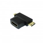 Αντάπτορας T HDMI θηλυκό σε micro HDMI και mini HDMI αρσενικά 1.4V OEM