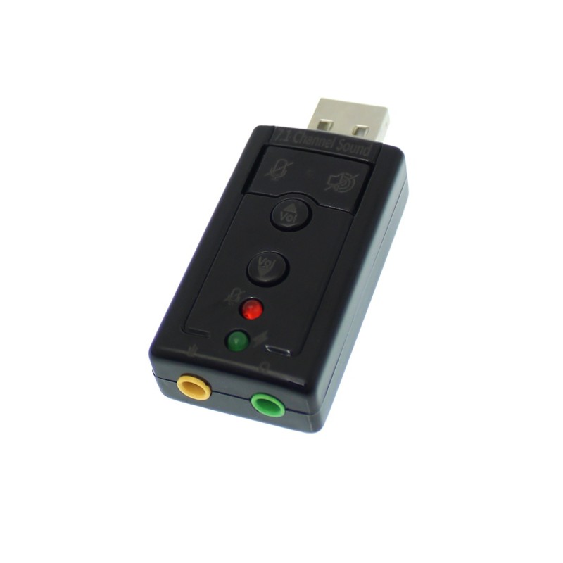 USB κάρτα ήχου 7.1 μαύρο OEM