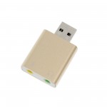 Εξωτερική κάρτα ήχου USB 7.1 ροζ χρυσό 06.004.0067