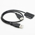 Mini SATA TO USB 2.0 Adapter Converter for Laptop s DVD Drive 7+6 13Pin KBT010388 USB ee1676