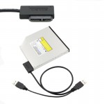 Mini SATA TO USB 2.0 Adapter Converter for Laptop s DVD Drive 7+6 13Pin KBT010388 USB ee1676
