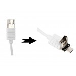 Γενικός αναγνώστης καρτών μνήμης USB 2.0 micro USB  4 θυρών με USB / SD / TF λευκός XL-5037 OEM Καλώδια ee4003