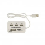 Αντάπτορας προβολής αρχείων USB 2.0 αρσενικό σε USB/SD/TF/MMC/M2/PRO DUO θηλυκά card reader Q-H02 Andowl