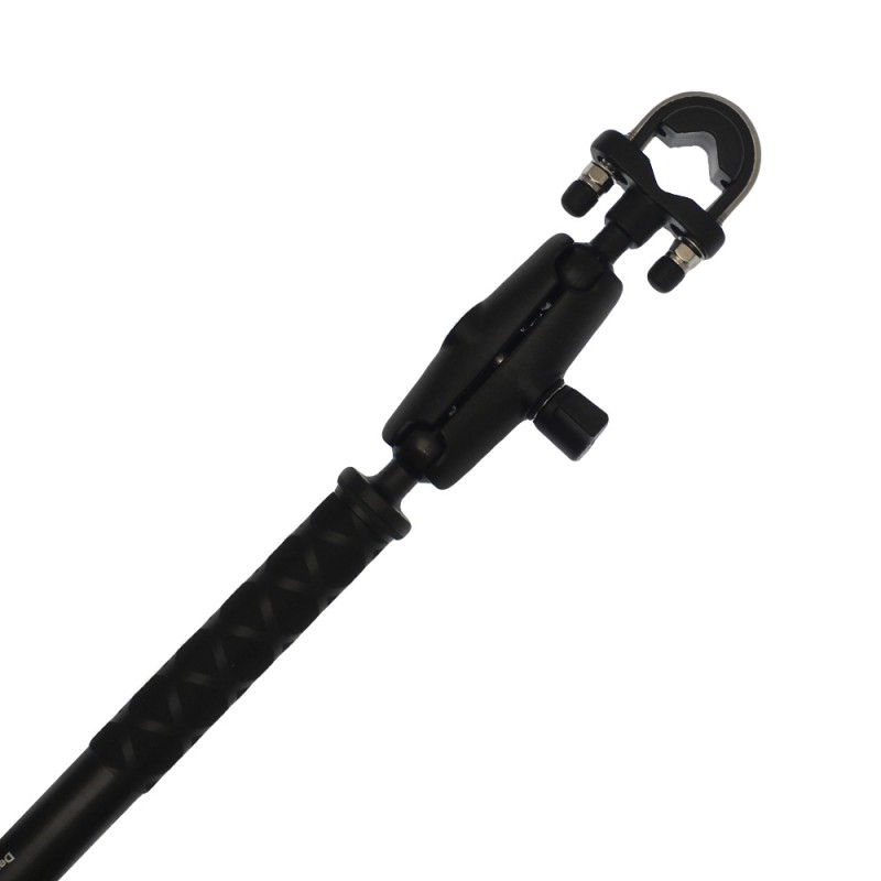 Βραχίονας στήριξης μοτοσυκλέτας για action camera 360 και selfie stick 110cm SM01-U μαύρη OEM