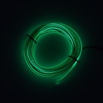 Εύκαμπτο φωτιζόμενο LED καλώδιο Neon 12V πράσινο για εσωτερική διακόσμηση αυτοκινήτου 2m ΟΕΜ 