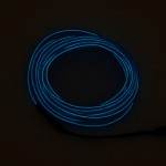 Εύκαμπτο φωτιζόμενο LED καλώδιο Neon 12V μπλε για εσωτερική διακόσμηση αυτοκινήτου 2m ΟΕΜ 