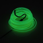 Εύκαμπτο φωτιζόμενο LED καλώδιο Neon 12V πράσινο για εσωτερική διακόσμηση αυτοκινήτου 5m ΟΕΜ