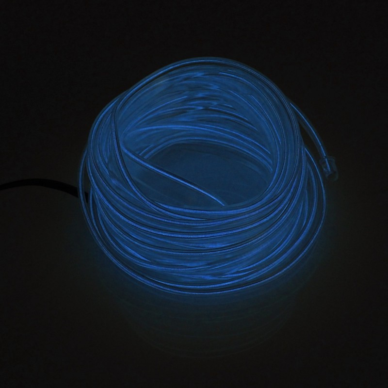 Εύκαμπτο φωτιζόμενο LED καλώδιο Neon 12V μπλε για εσωτερική διακόσμηση αυτοκινήτου 3m 8528 MAXEED