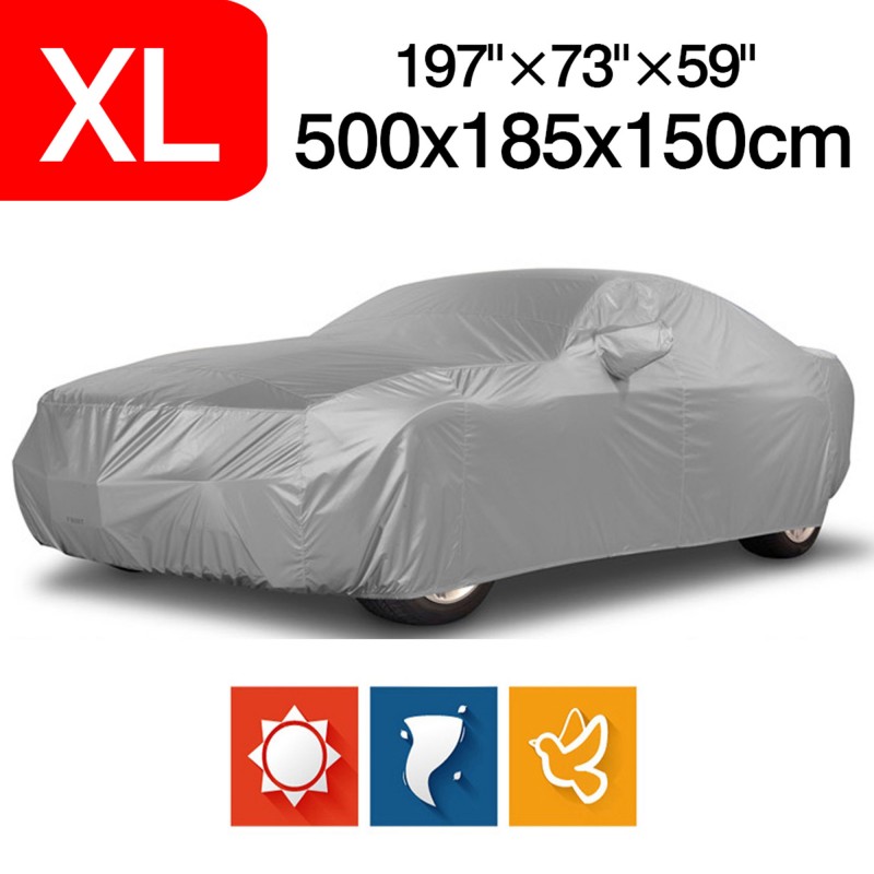 Κουκούλα αυτοκινήτου Sedan με λάστιχο και ιμάντα XL 500 x 185 x 150cm A52-15-3-XL NOVSIGHT