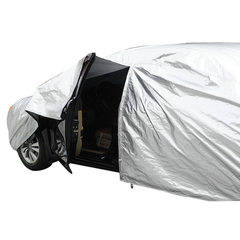 Κουκούλα αυτοκινήτου Hatchback αδιάβροχη με λάστιχο και ιμάντα medium 415 x 175 x 145cm A52-19-2-M NOVSIGHT