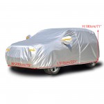 Κουκούλα αυτοκινήτου SUV αδιάβροχη με λάστιχο και ιμάντα XL 510 x 200 x 180cm A52-19-Y-XL NOVSIGHT