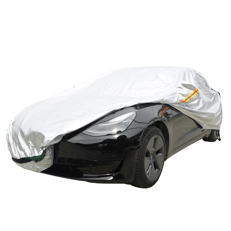 Κουκούλα αυτοκινήτου Tesla Model 3 (2017-2021) αδιάβροχη με λάστιχο, ιμάντα και φερμουάρ A52-19-T-3 NOVSIGHT