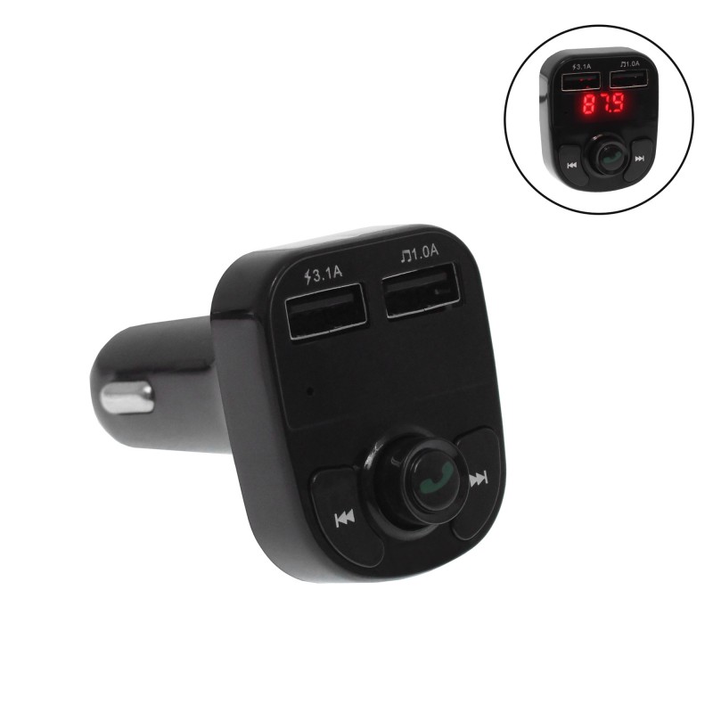 Bluetooth FM transmitter car kit USB charger CAR X8 OEM