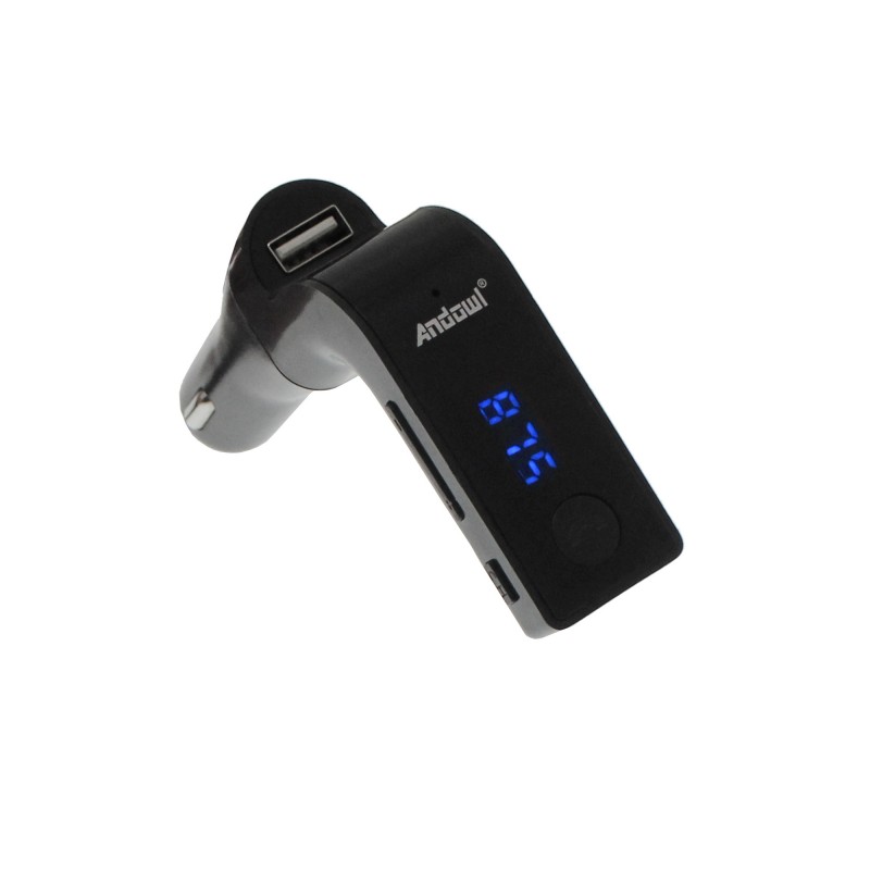 Πομπός Bluetooth USB/TF/AUX MP3 Player FM Transmitter & φορτιστής αυτοκινήτου μαύρο Andowl Q-T103 OEM