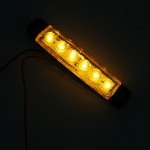 Φώτα όγκου LED αδιάβροχα με 6 SMD 12V 2W για αυτοκίνητο/τρέιλερ πορτοκαλί IP66 2 τεμάχια OEM