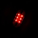 Φώτα όγκου LED αδιάβροχα με 6 SMD 24V 2W για φορτηγό/τρέιλερ κόκκινα IP66 2 τεμάχια OEM