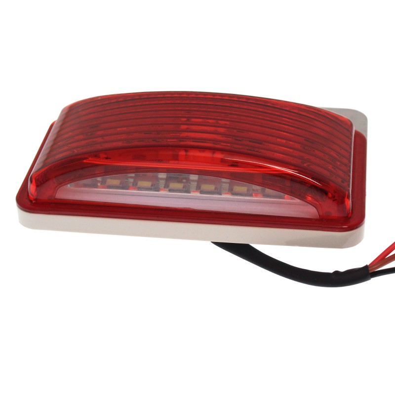 Φώτα όγκου LED αδιάβροχα 22 SMD 12V/24V για φορτηγό κόκκινο-λευκό IP66 με πλαίσιο τοποθέτησης 2 τεμάχια SD-4009A SHILIDUO
