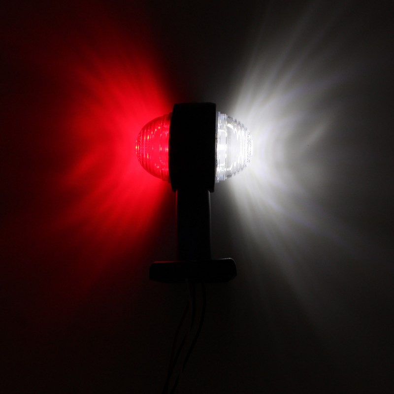 Πλευρικό φως όγκου LED 18 SMD 12-24V IP65 κόκκινο και λευκό για φορτηγό 1 τεμάχιο ΟΕΜ