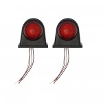 Πλευρικά φώτα όγκου LED 8 SMD 24V IP65 κόκκινο και λευκό για φορτηγό σετ 2 τεμαχίων ΟΕΜ
