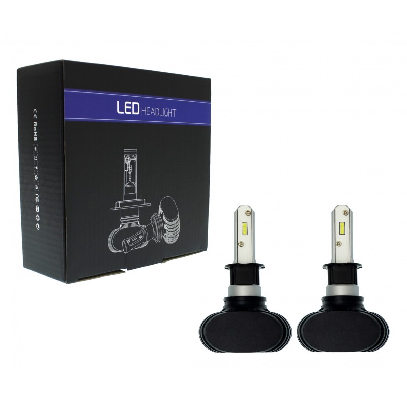H3 S1 LED Headlight CSP 12V/24V 2 X 25W (50W 8000LM) IP65