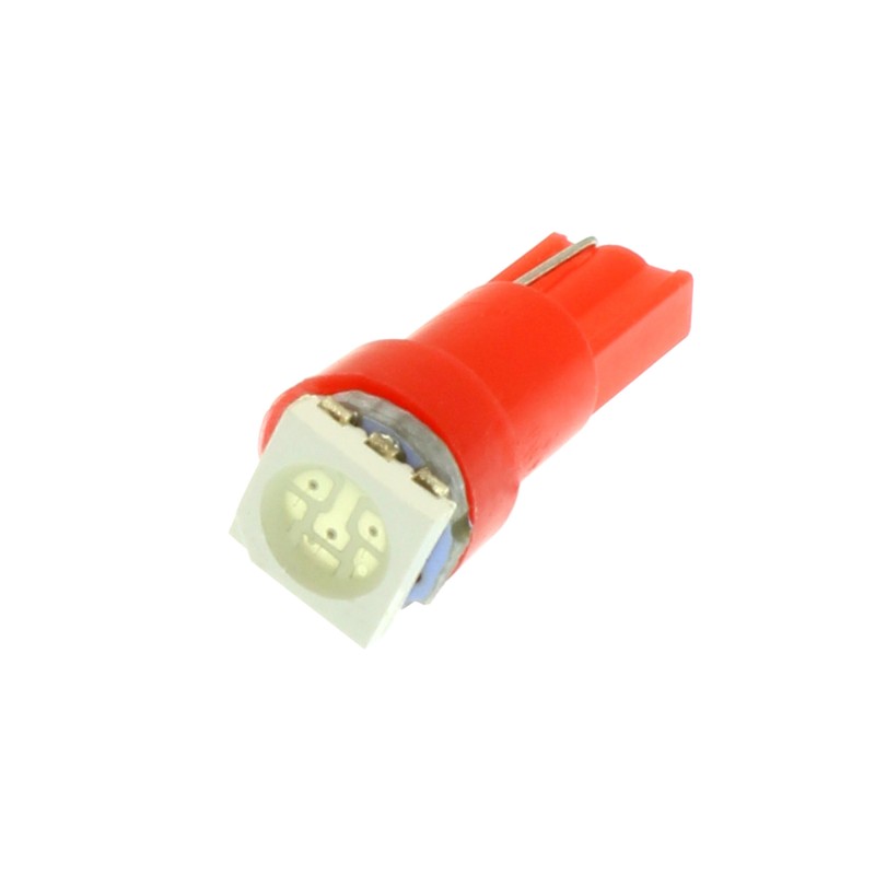 T5 LED 1 SMD 5050 12V 0.2W κόκκινο 1 τεμάχιο OEM