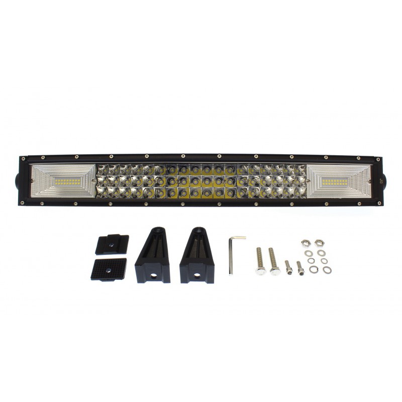LED αδιάβροχος κατευθυντικός και διασποράς προβολέας μπάρα τόξο 56cm 270W 90 SMD Curved Combo 12V-24V 29160LM 6000K IP67 OEM