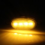 Σετ LED βοηθητικά φώτα 6 τεμαχίων 12V 4 SMD IP65 πορτοκαλί για αυτοκίνητο και μοτοσυκλέτα ΟΕΜ
