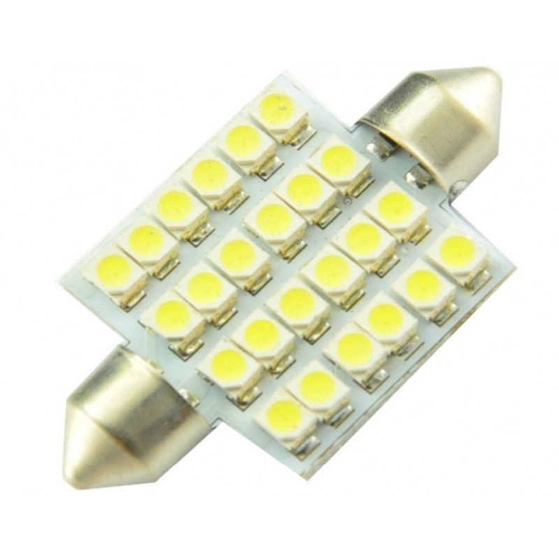 C5W LED λαμπτήρας πλαφονιέρας (σωλήνας) 36mmx22mm 24 SMD 240Lm cool white 1 τεμ. OEM 36mm ee1410