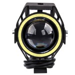 Αδιάβροχος προβολέας μοτοσυκλέτας 2.50 ίντσες Cree LED U7 Angel Eye με λευκό φως στεφάνης μαύρου χρώματος 1 τεμ. IP67 OEM Προβολείς ee1672