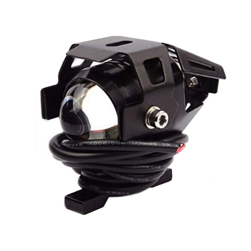 Αδιάβροχος προβολέας μοτοσυκλέτας αλουμινίου Cree LED U5 mini Angel Eye μαύρου χρώματος 1 τεμ. IP67 OEM