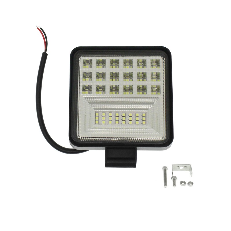 Αδιάβροχος προβολέας LED διασποράς 10.5cm 126W 10/30V IP67 6500K 3400LM 42 SMD για αυτοκίνητο/φορτηγό/βάρκα OEM