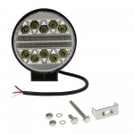 LED αδιάβροχος προβολέας αλουμινίου combo με 2 λειτουργίες 11.2cm 102W 38 SMD 12V/24V 10200LM 6000K IP67 YN-WORK-102W