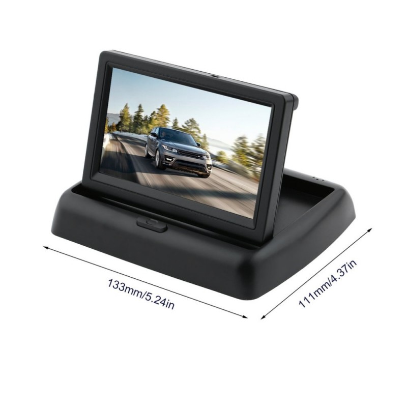 Αναδιπλούμενη οθόνη αυτοκινήτου TFT-LCD Monitor 4.3" OEM Parking ee2378