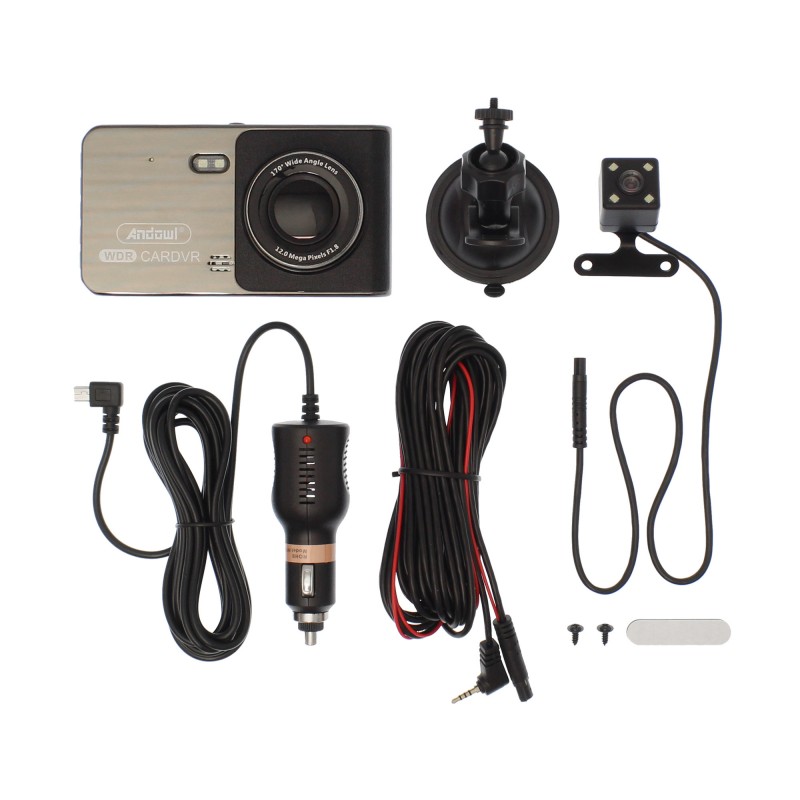Κάμερα DVR αυτοκινήτου Full HD με οθόνη 4” για παρμπρίζ Q-CA992 ANDOWL