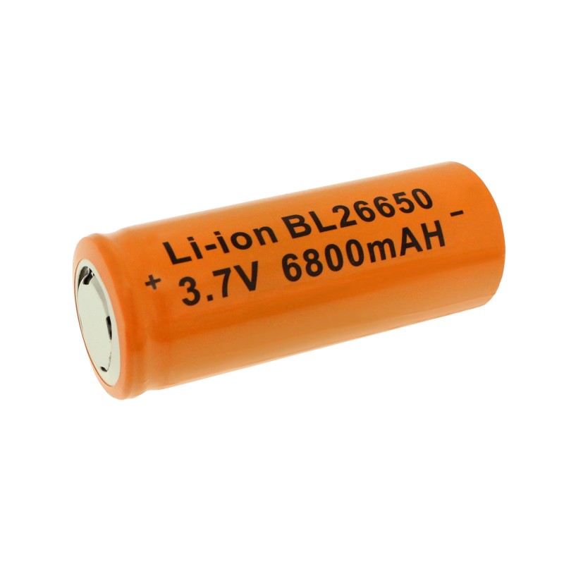 Επαναφορτιζόμενη μπαταρία 1 τεμάχιο τύπου Li-ion BL-26650 3.7V 1500mAh με επίπεδη κεφαλή OEM