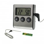 Ψηφιακό θερμόμετρο κουζίνας και χρονόμετρο με probe ακίδας ΟΕΜ 