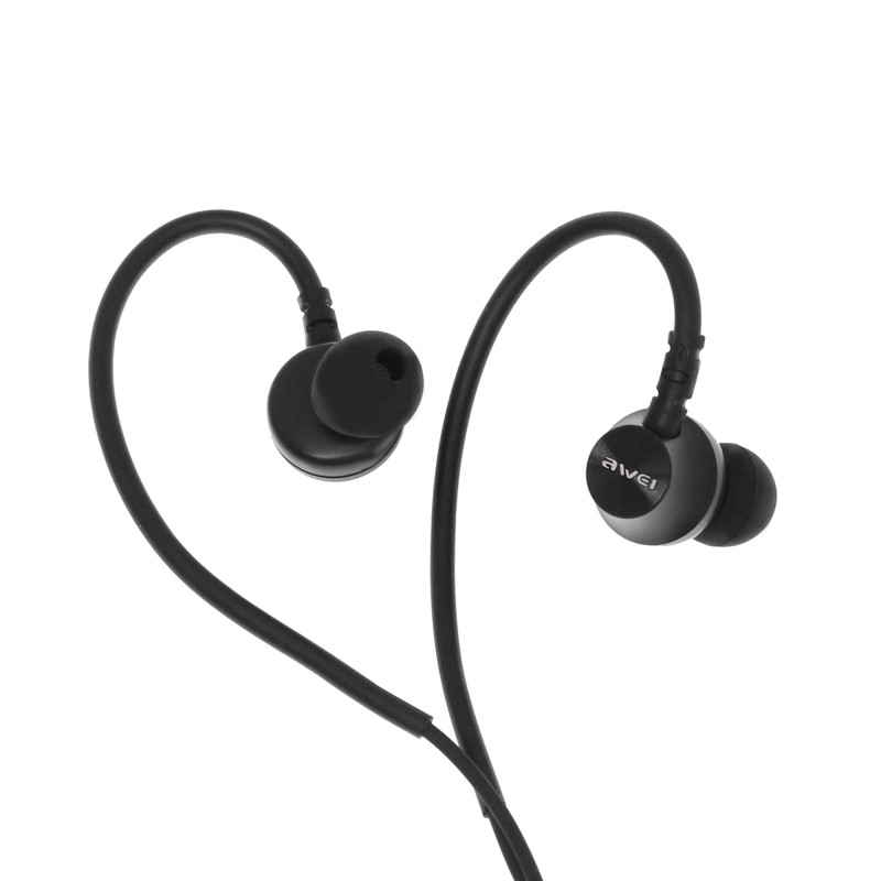 Ακουστικά handsfree 3.5mm jack μαύρα L3 Awei