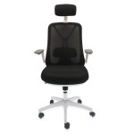Καρέκλα γραφείου άσπρη/μαύρη ELITESON YN-23-002