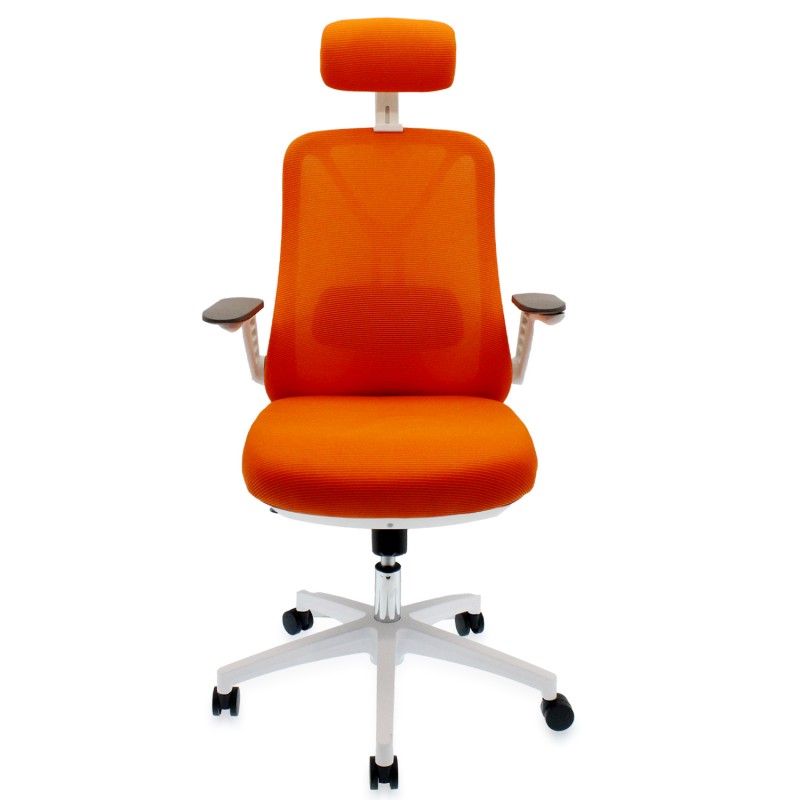 Καρέκλα γραφείου πορτοκαλί/άσπρη ELITESON YN-23-002