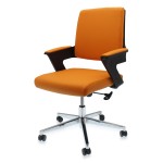 Καρέκλα γραφείου πορτοκαλί/μαύρη ELITESON YN-CH-23-04B