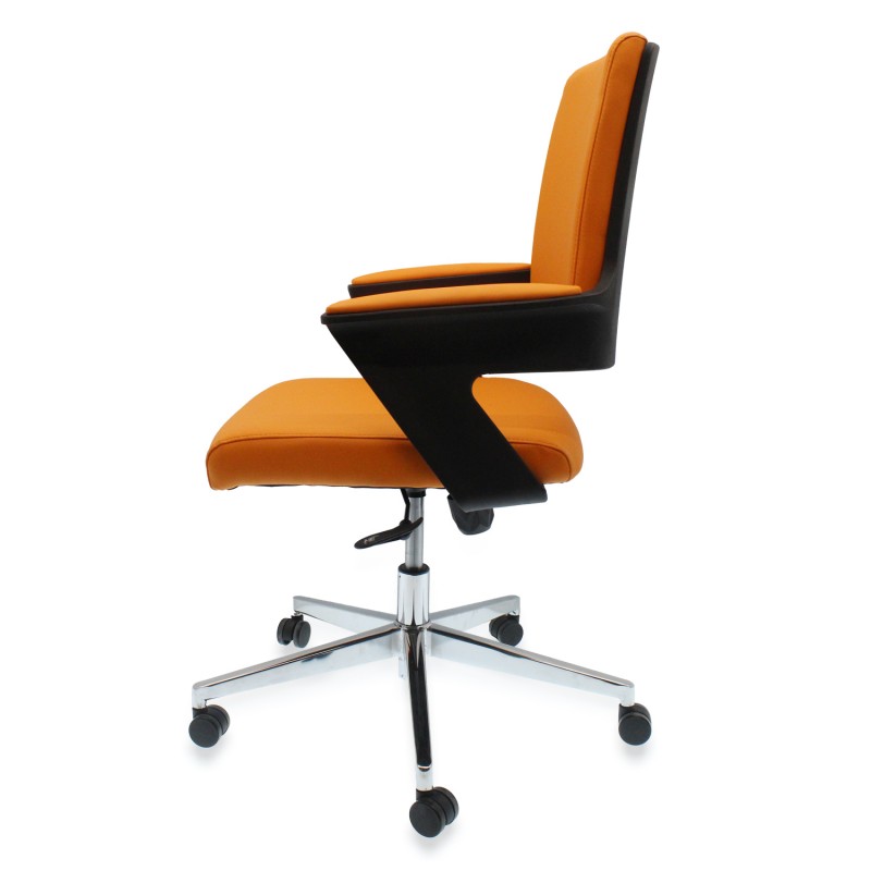 Καρέκλα γραφείου πορτοκαλί/μαύρη ELITESON YN-CH-23-04B