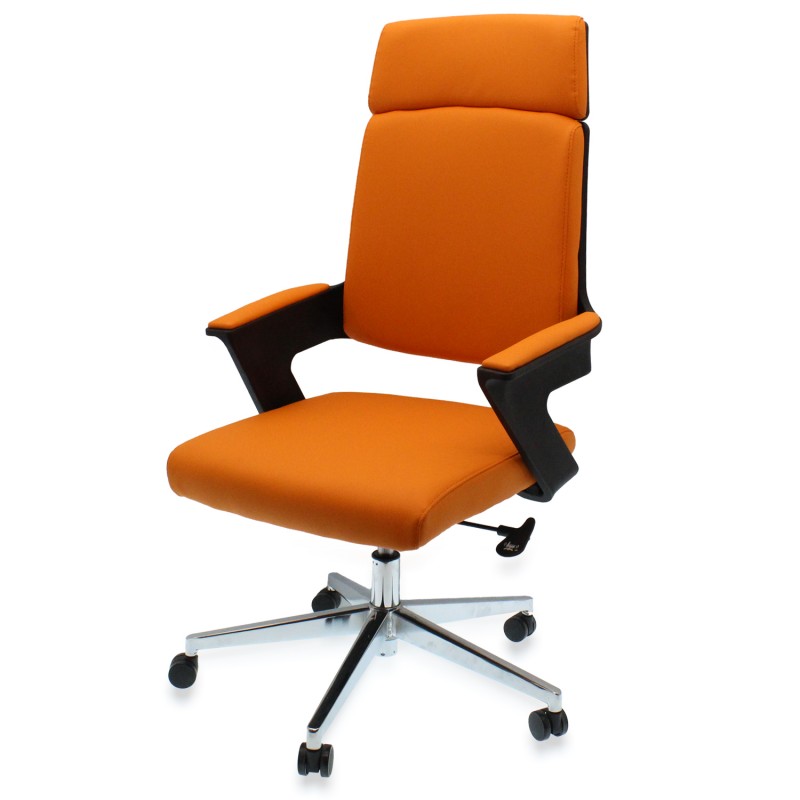 Καρέκλα γραφείου πορτοκαλί/μαύρη ELITESON YN-CH-23-04Α