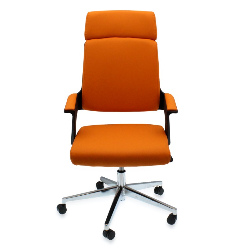 Καρέκλα γραφείου πορτοκαλί/μαύρη ELITESON YN-CH-23-04Α