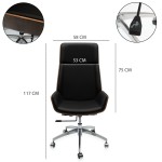 Καρέκλα γραφείου καφέ/μαύρη ELITESON YN-CH-010A
