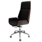 Καρέκλα γραφείου καφέ/μαύρη ELITESON YN-CH-010A