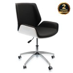 Καρέκλα γραφείου άσπρη/μαύρη ELITESON YN-CH-010B