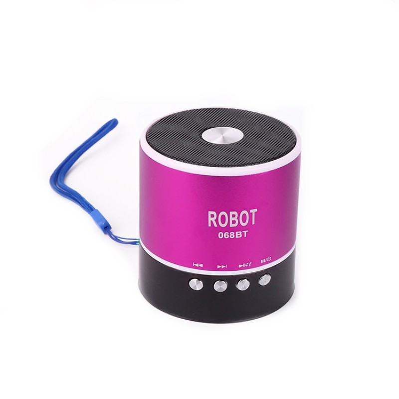 Φορητό Bluetooth ψηφιακό ραδιόφωνο - speaker usb / tf / line in / με εσωτερική μπαταρία Robot-068BT extra loud μωβ OEM Ραδιοφωνάκια ee1765
